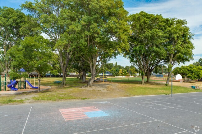 Alex Anderson Elementary School hopscotch playground in San Jose, CA.