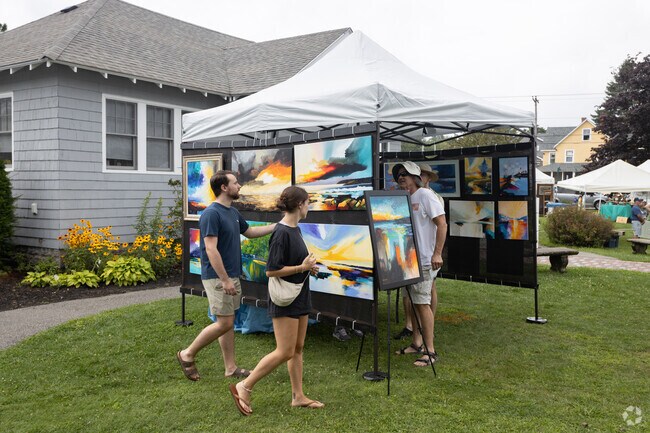 The Saco Bay Artists shows are for the sale of paintings, photography, and crafts.