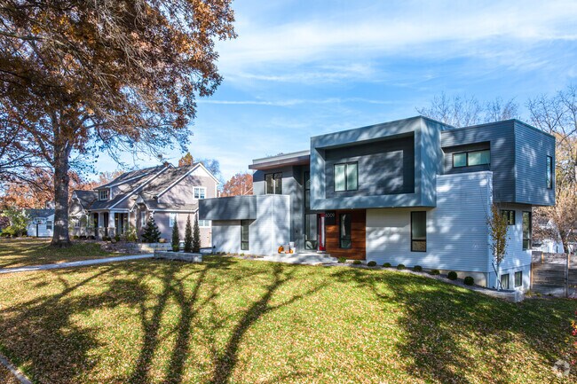 New modern homes are being built in the Fairway neighborhood.