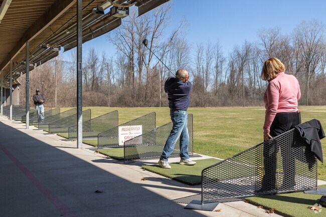 Practice your swing at Beech Woods Driving Range near Seven Mile-Rouge.