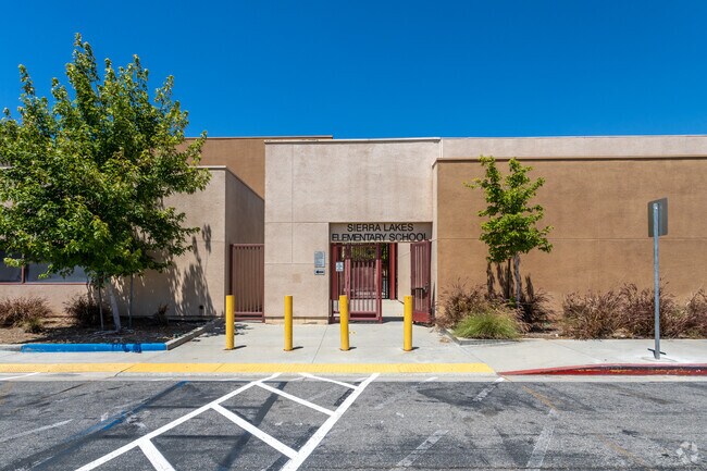 Step into Sierra Lakes Elementary School through its inviting entrance.