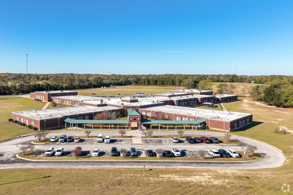 The Batesburg-Leesville Middle School in Columbia is surrounded by open land.