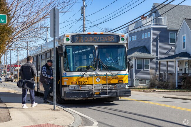 Houghs Neck offers multiple bus stops for easy transportation to neighboring towns.