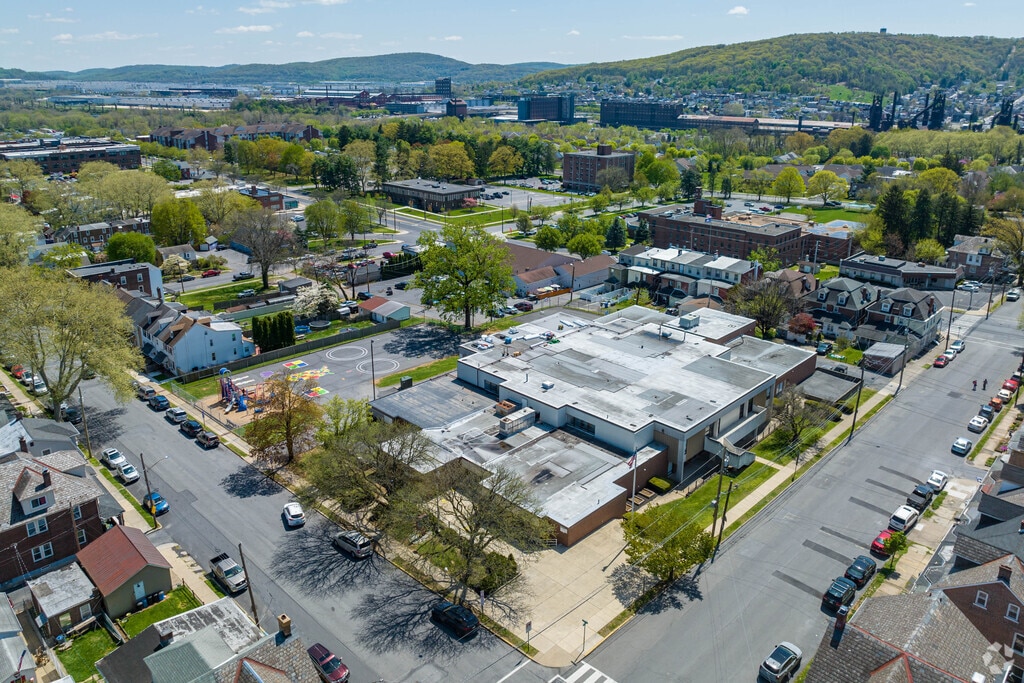 Thomas Jefferson Elementary School aerial.