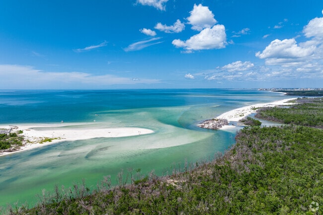 Hickory Island Beach Park features secluded beaches only accessible by water.