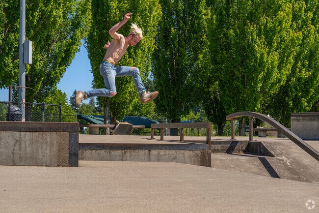 Skate the bowl skate park at Howard M Terpenning Recreation Complex.