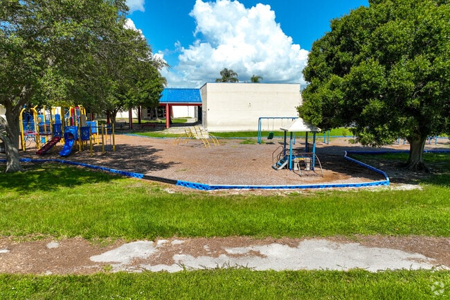 Students enjoy the playground at Dr. W.J. Creel Elementary School.