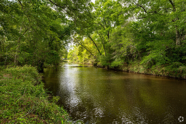 The Bogue Lusa Creek flows slowly through Bogalusa.