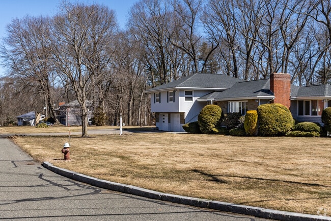 Many Brush Hill residents enjoy spacious lots.