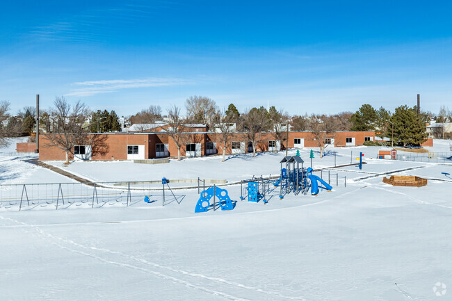 The playground at Tarver Elementary School in Thornton, Colorado.