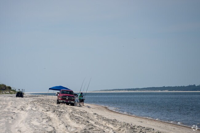 Eagle Bend residents often enjoy fishing from the beaches of Amelia Island State Park.