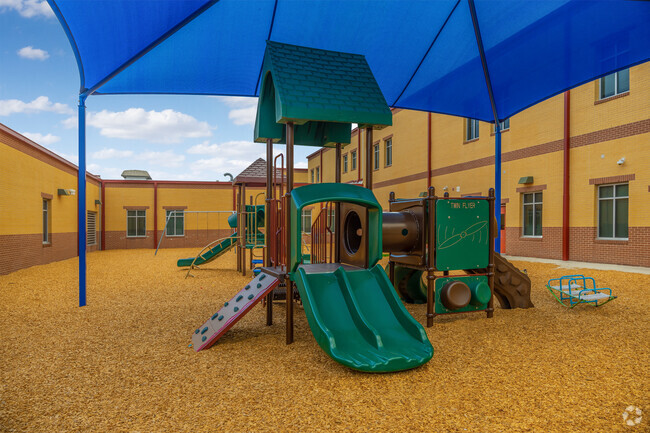 Have an amazing day of fun at the Los Reyes Elementary playground.