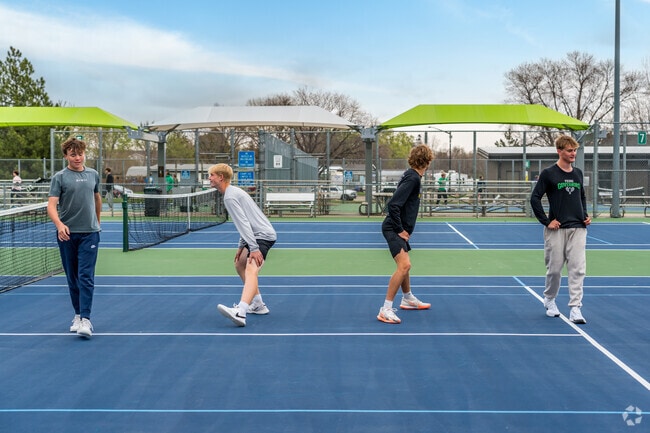 Griffin Park is located along the Missouri River, featuring tennis courts, riverfront beach, and campsites.