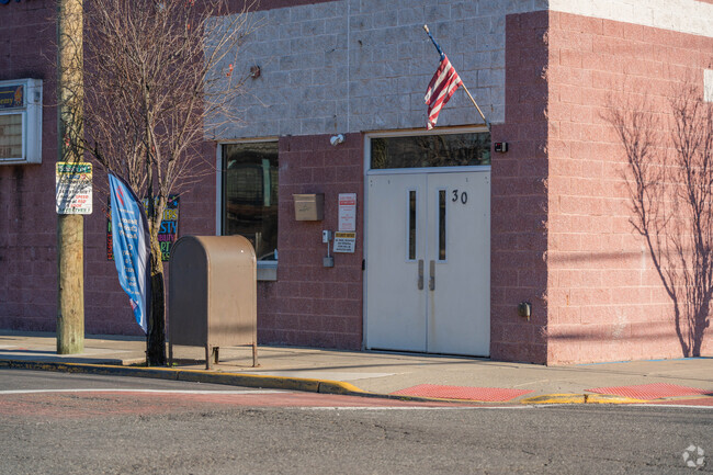 The entrance to Beacon Christian Academy is located right on the sidewalk.