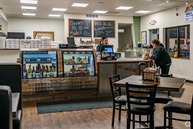 Dining options like Goodfella’s add to the small-town charm near Port Edwards.