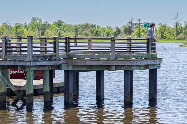 Friends from Carolina Heights enjoy spending the afternoon fishing in the Cape Fear River.