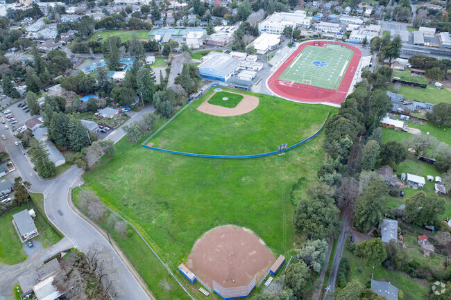 Analy High School offers a sprawling campus when viewed from above.