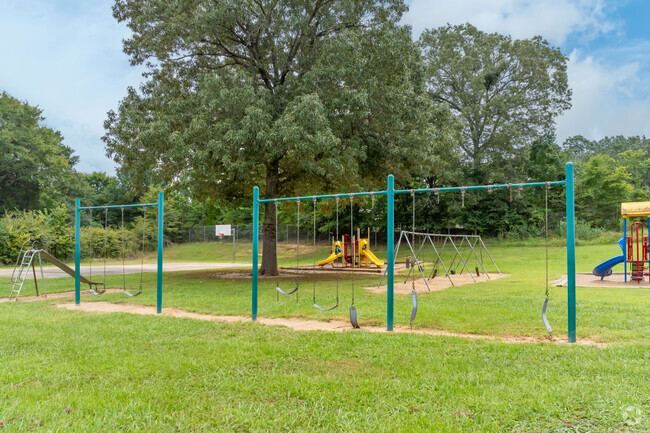 Kids can swing for the sky at H.W. Byers Elementary in Holly Springs.