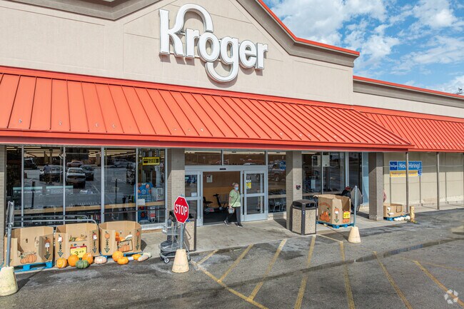 Residents can grab their weekly groceries at the local Kroger.