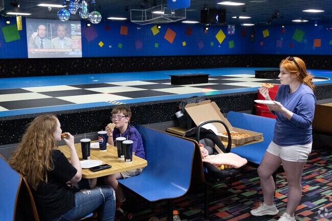 Pizza and games can be found as well as skating at the Skate Station in Lakewood.