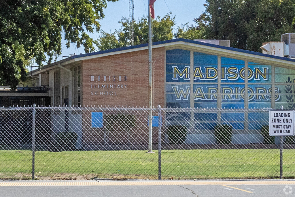 Madison Elementary School serves grades K-6 in Fresno.