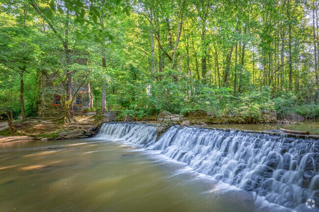 South Fork Peachtree Creek is home to a ruined dam found near Chelsea Heights.