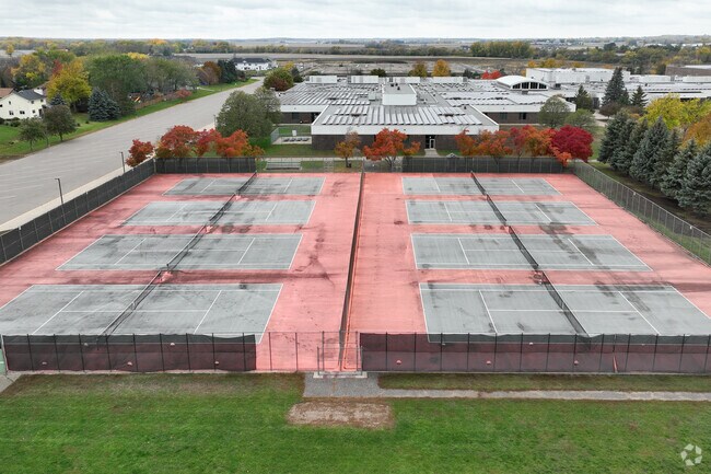 Robert Boeckman Middle School offers an array of tennis courts.