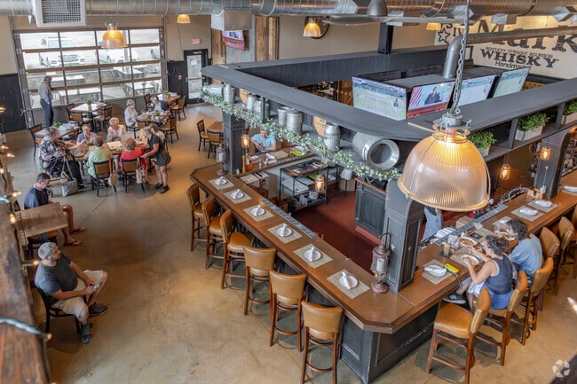 The Sitting Duck Tavern has four types of seating and a three-sided bar for all types of dining.