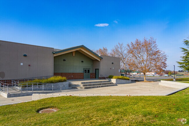 Students can gather together in the large center area of Barrett Ranch Elementary School.