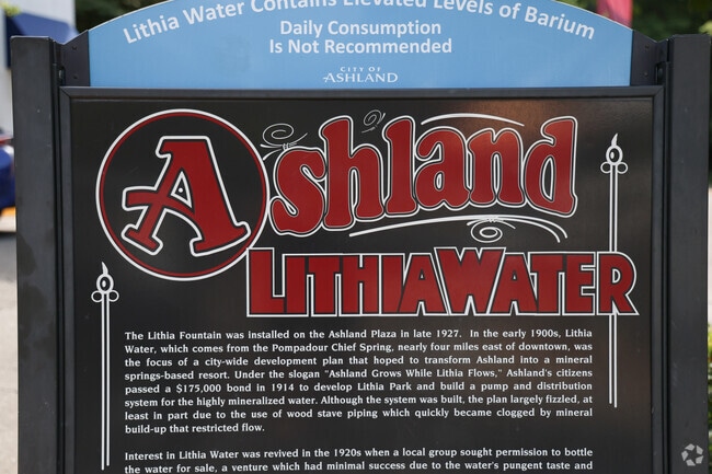 People from all over the world travel to try Ashland Lithia water near Cottage District.