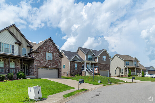 Larger homes sit further back in the subdivision of Holly Point.