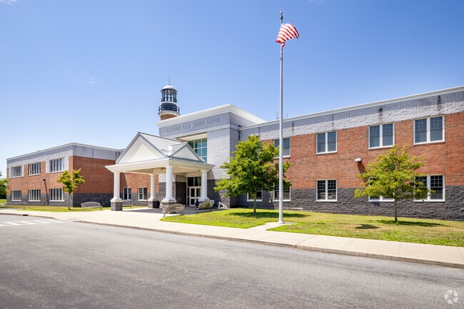 Hampton Bays Middle School focuses on students' academic, social, and developmental needs.