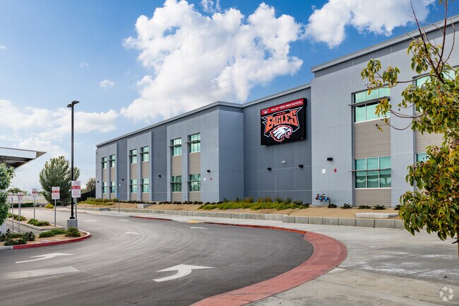 Valley View High School in Moreno Valley has a dedicated student drop-off zone.