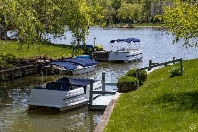 Some Landen residents enjoy private boat docks allowing easy access to Landen Lake.
