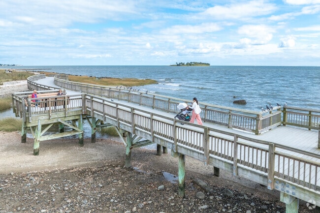 Silver Sands State Park is great for a beachside walk on the boardwalk in Devon.