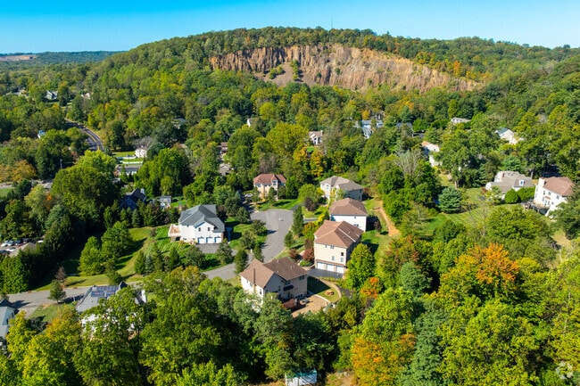 Martinsville lies in the wooded Watchung Mountains of New Jersey.