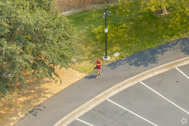 Walking the many trails near Midway is a great way to stay in shape.