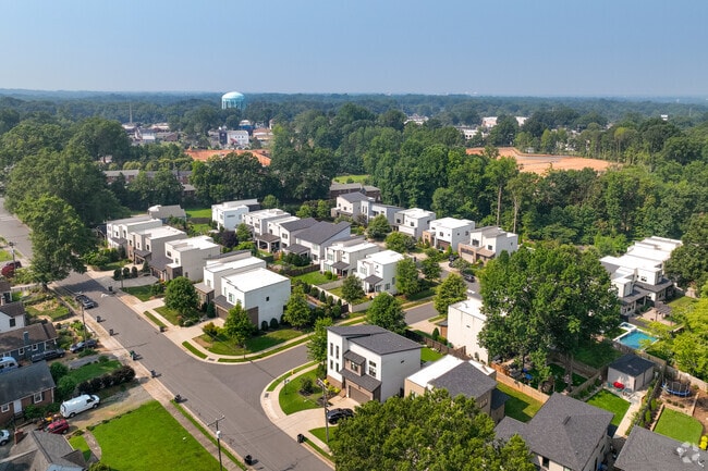 Many of the older homes in Echo Hill are slowly being replaced by larger more modern homes.