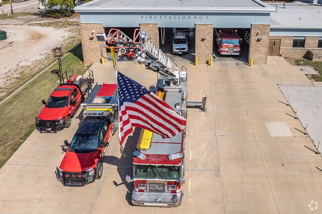 The Aurora Fire Department serves neighborhoods along the Route 60 corridor.
