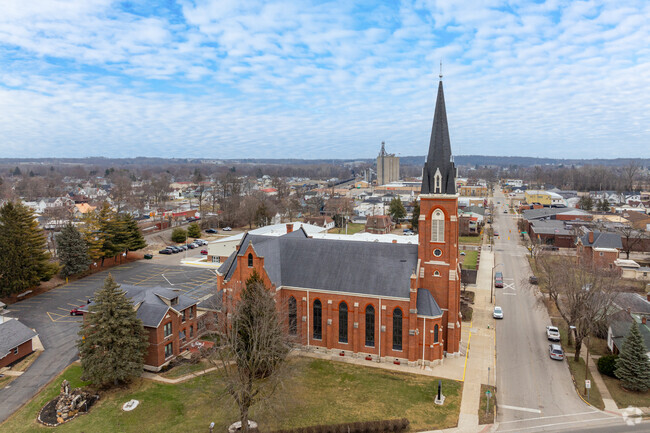 St. Gabriel Elementary School sits next to it's namesake church.