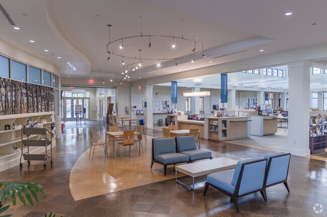 The new Tiverton Library in Bliss Corners offers many amenities.