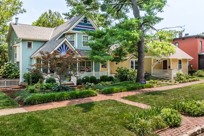 Homes in a variety of styles are scattered throughout Old West Lawrence.
