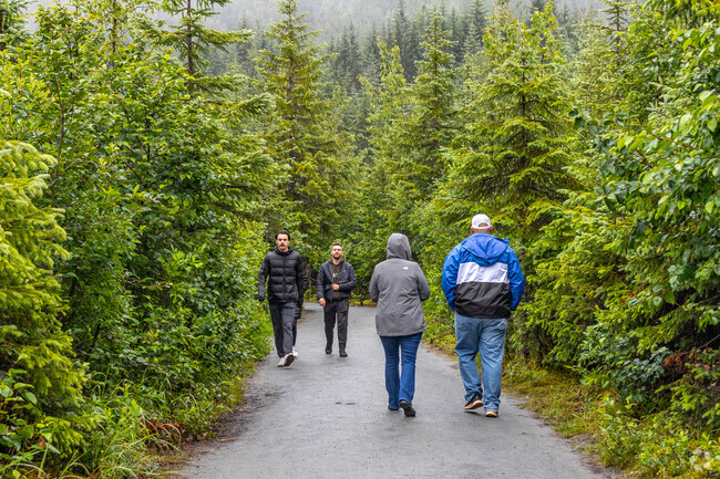 Pioneer Road is a hiking path on the west side of North Douglas, known for wildlife viewing,