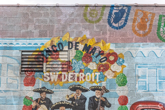 The murals sprinkled throughout Springwells Deearborn are alive with light and color.