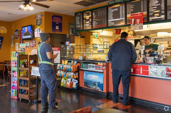 Pizza Town II in Union Township Lebanon serves pizza by-the-slice as a takeout option.