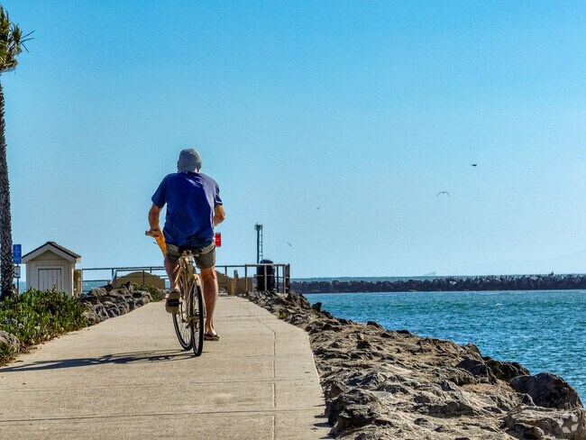 Ride your bike through the beach paths in Oxnard.