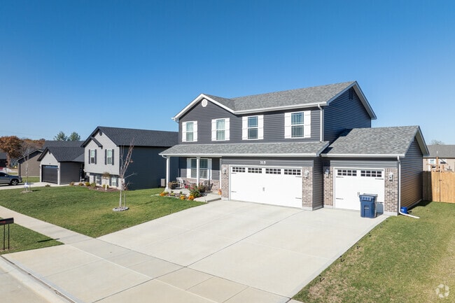Large two-story homes sit side by side with smaller Ranchers and split levels.