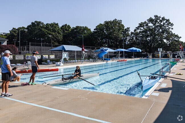 Enjoy pool activities at the Hamilton Lakes Swim and Tennis Club in Greensboro, NC.