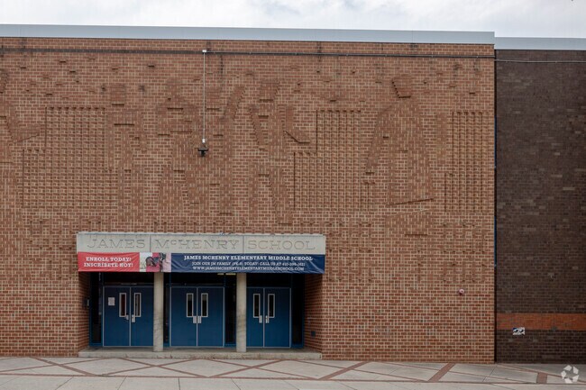 James Mchenry Elementary School building in Hollins Park.