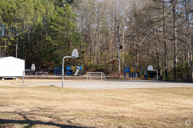 Several new playground structures can be found at Annistown Elementary School.